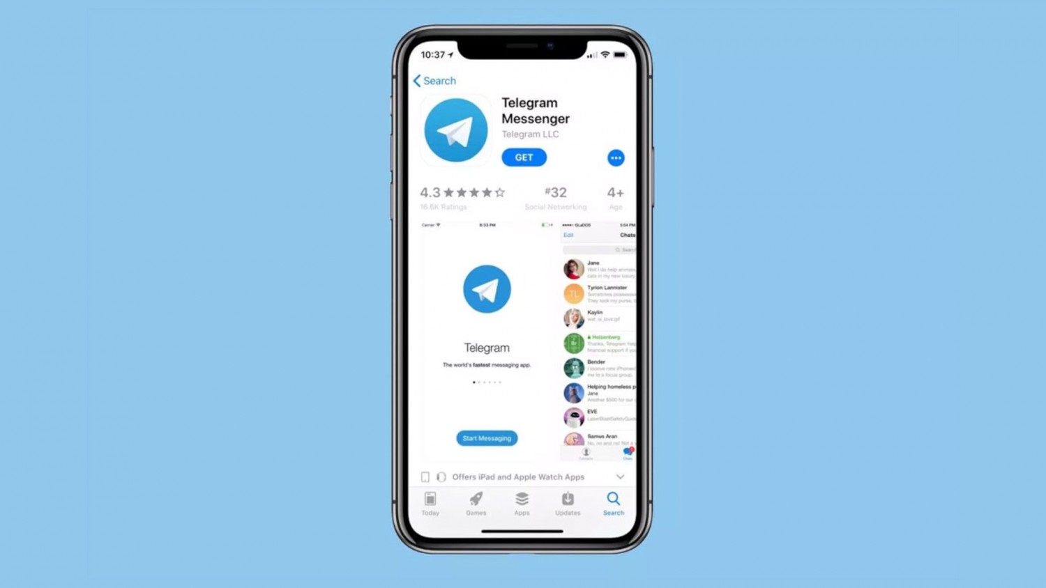 Telegram 5.13 Beta для iOS: градиентные темы оформления