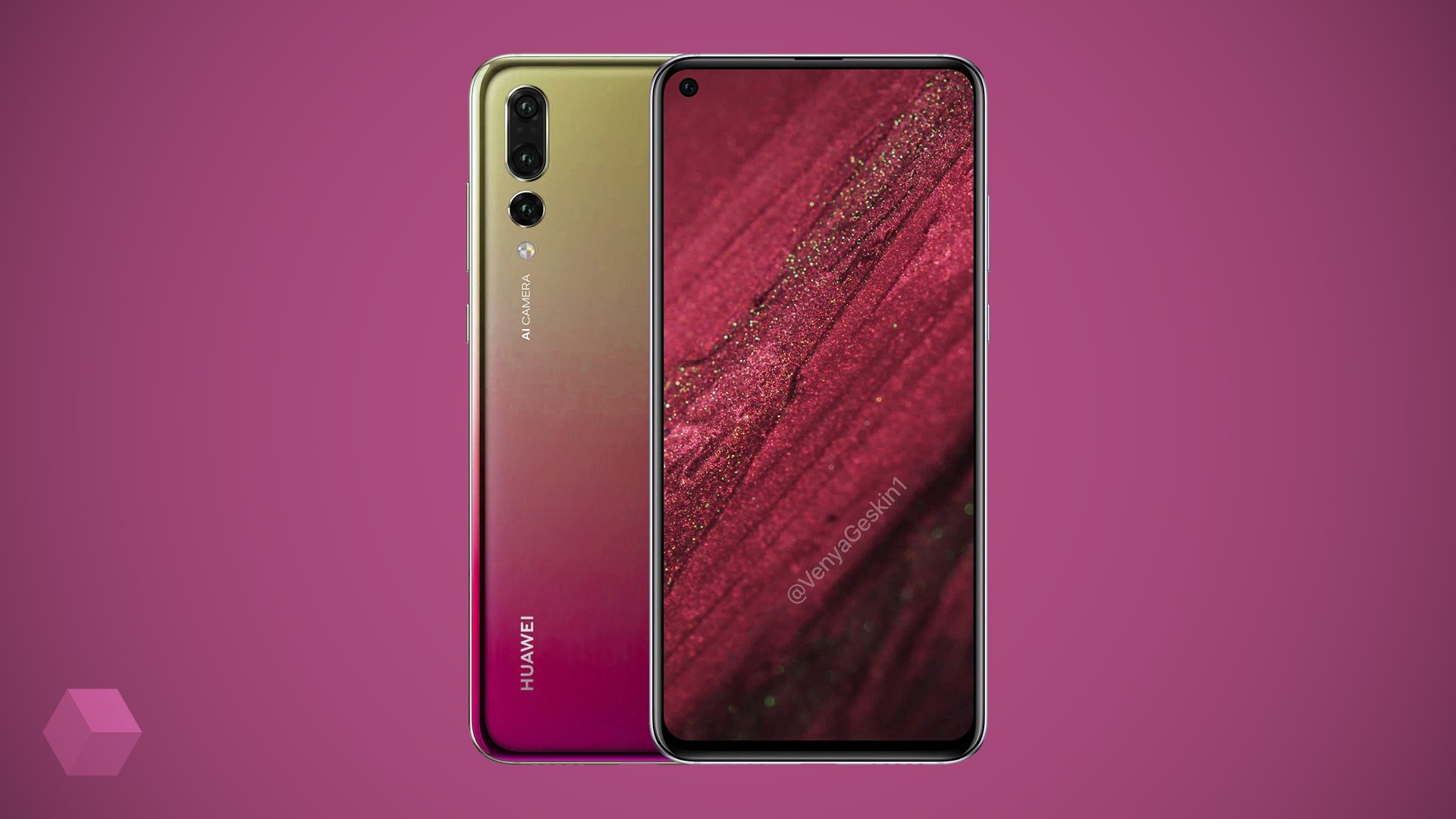 Первый рендер Huawei Nova 4 — смартфон с дырой в экране