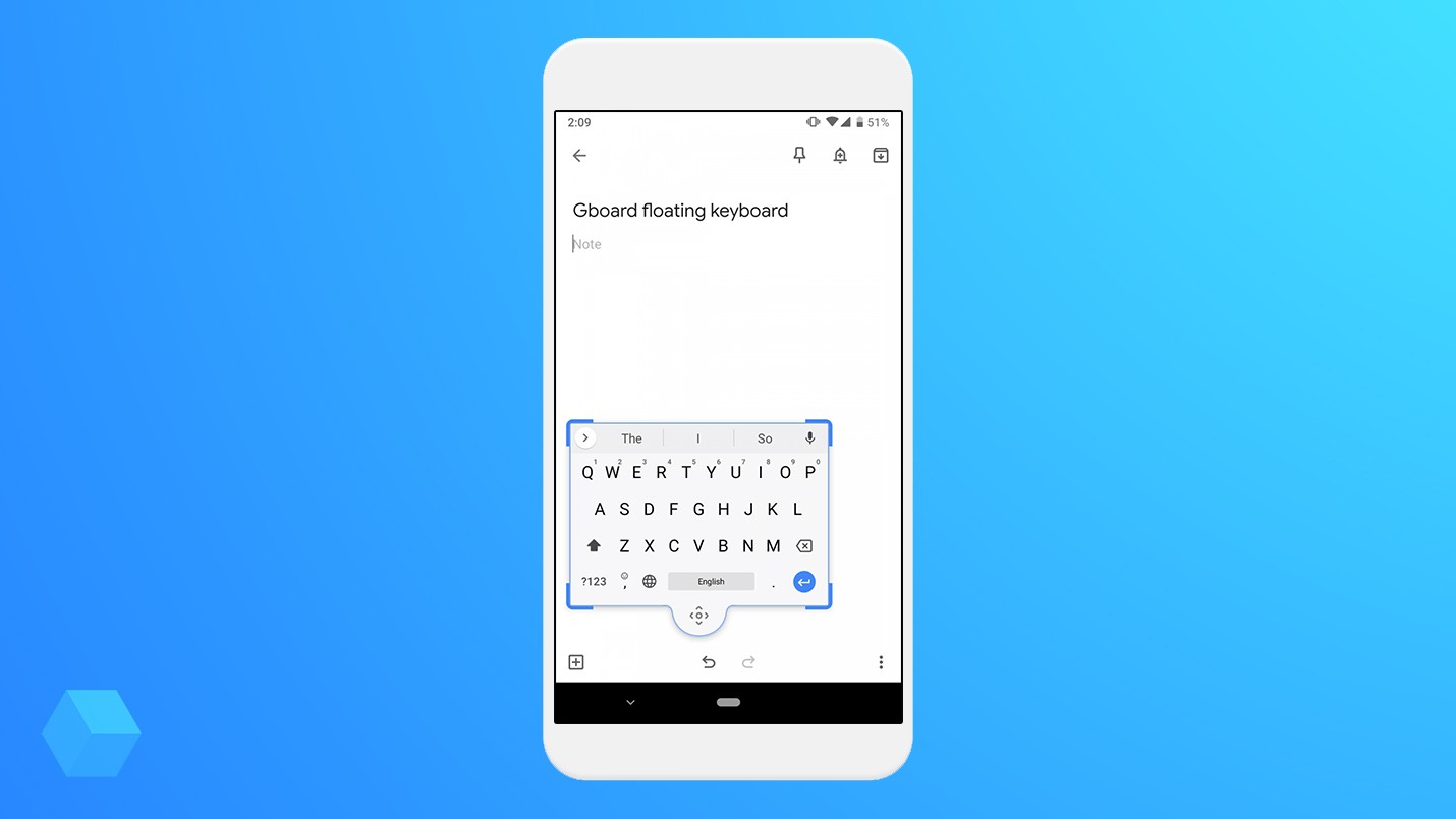 Клавиатура Gboard получила «плавающий» режим