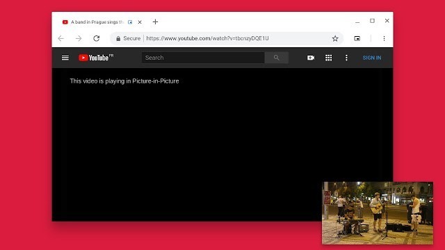 Google Chrome теперь поддерживает режим «картинка в картинке» для видео