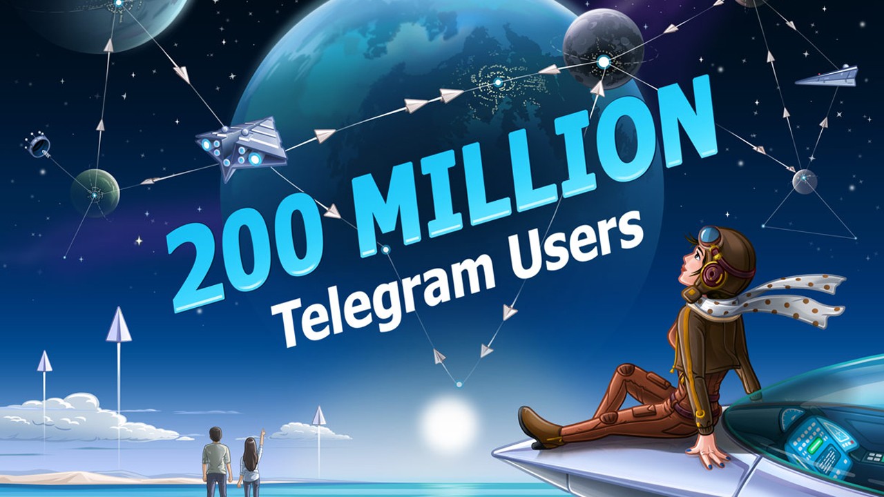 Telegram достиг отметку в 200 млн пользователей