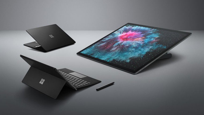 Цвет настроения новых компьютеров Surface — чёрный