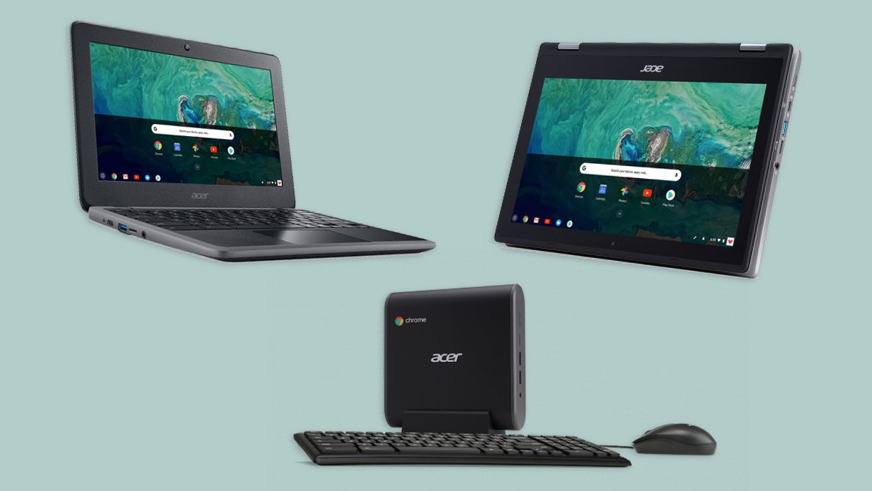 Acer представила два ноутбука и один компактный компьютер на Chrome OS