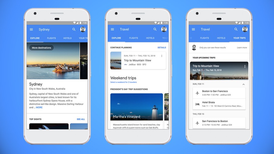 Google сделает удобнее планирование путешествий «на ходу»