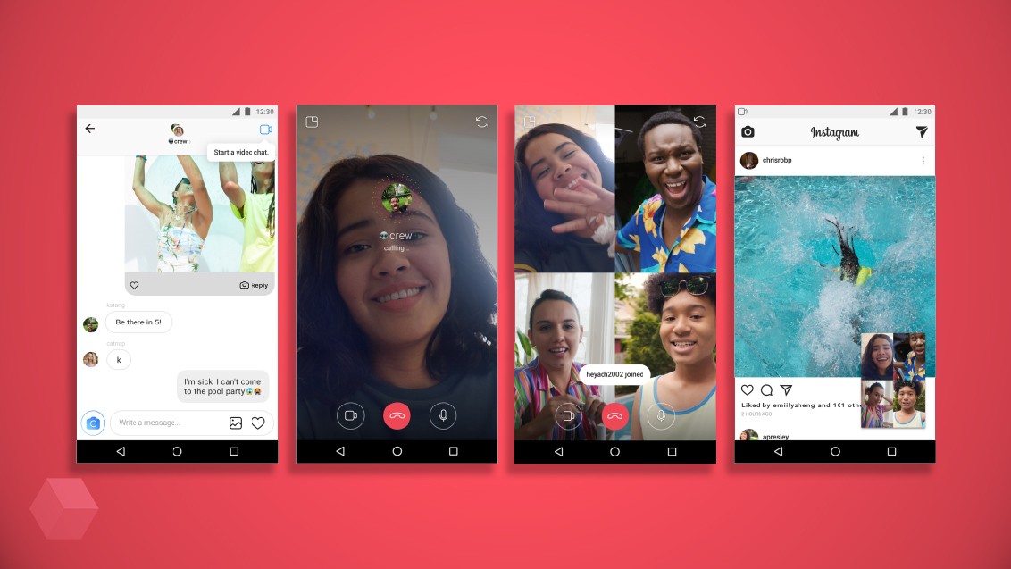 Instagram запустила групповые видеозвонки