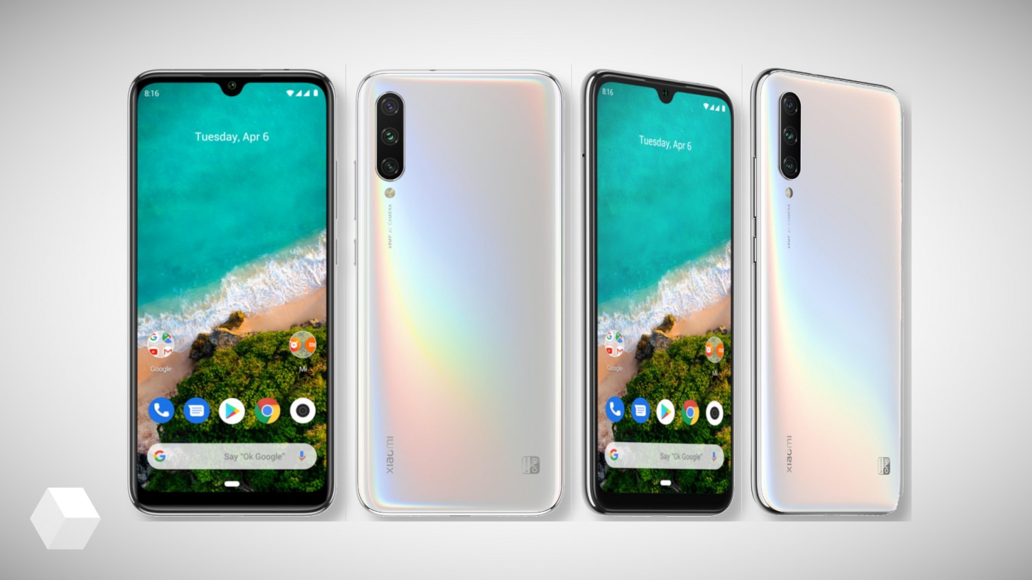 Распаковка смартфона Xiaomi Mi A3 на фото