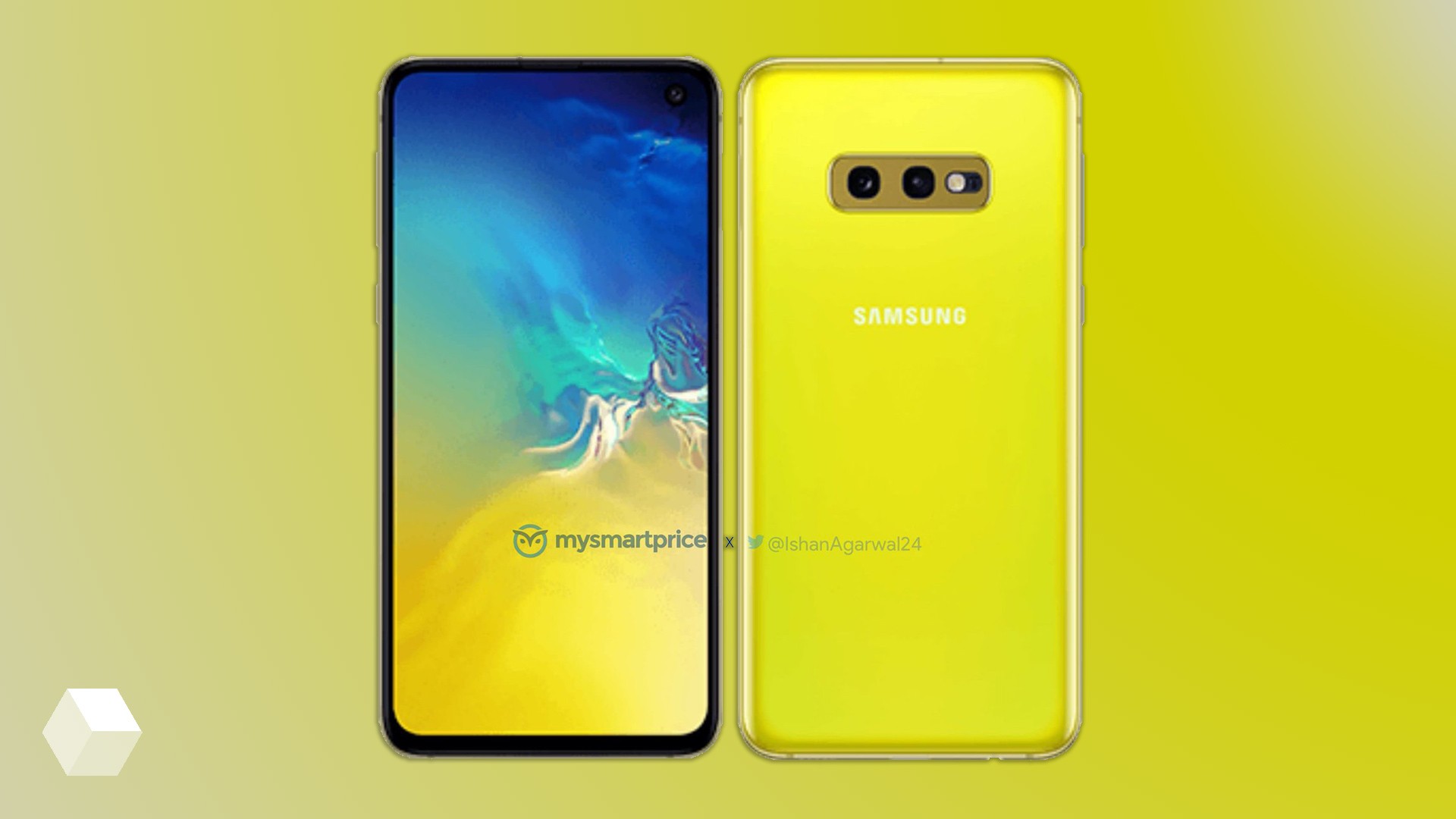 Рендеры ярко-жёлтого Samsung Galaxy S10E