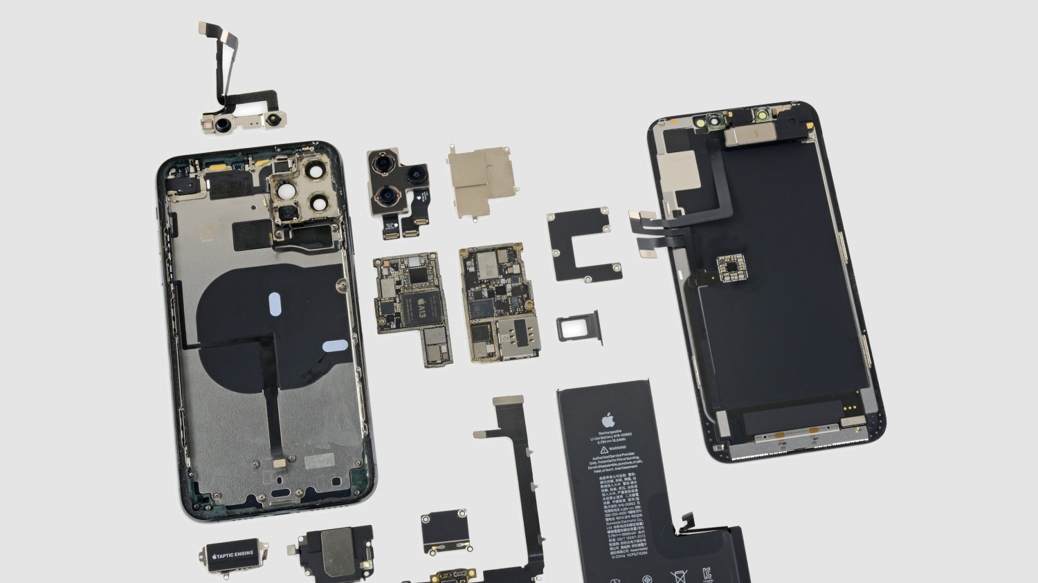 iFixit обнаружила в iPhone 11 Pro плату под батареей, вероятно, для реверсивной зарядки