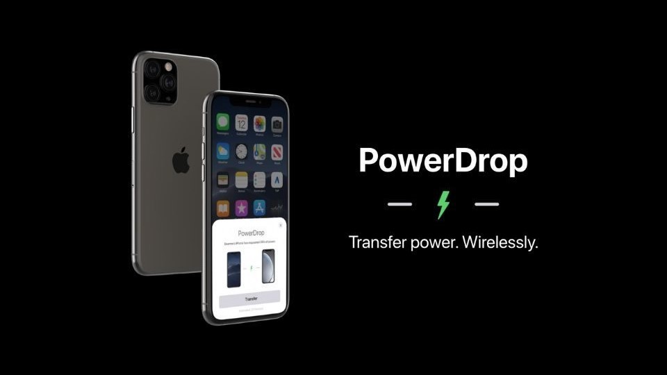 Концепт системы реверсивной зарядки Apple PowerDrop