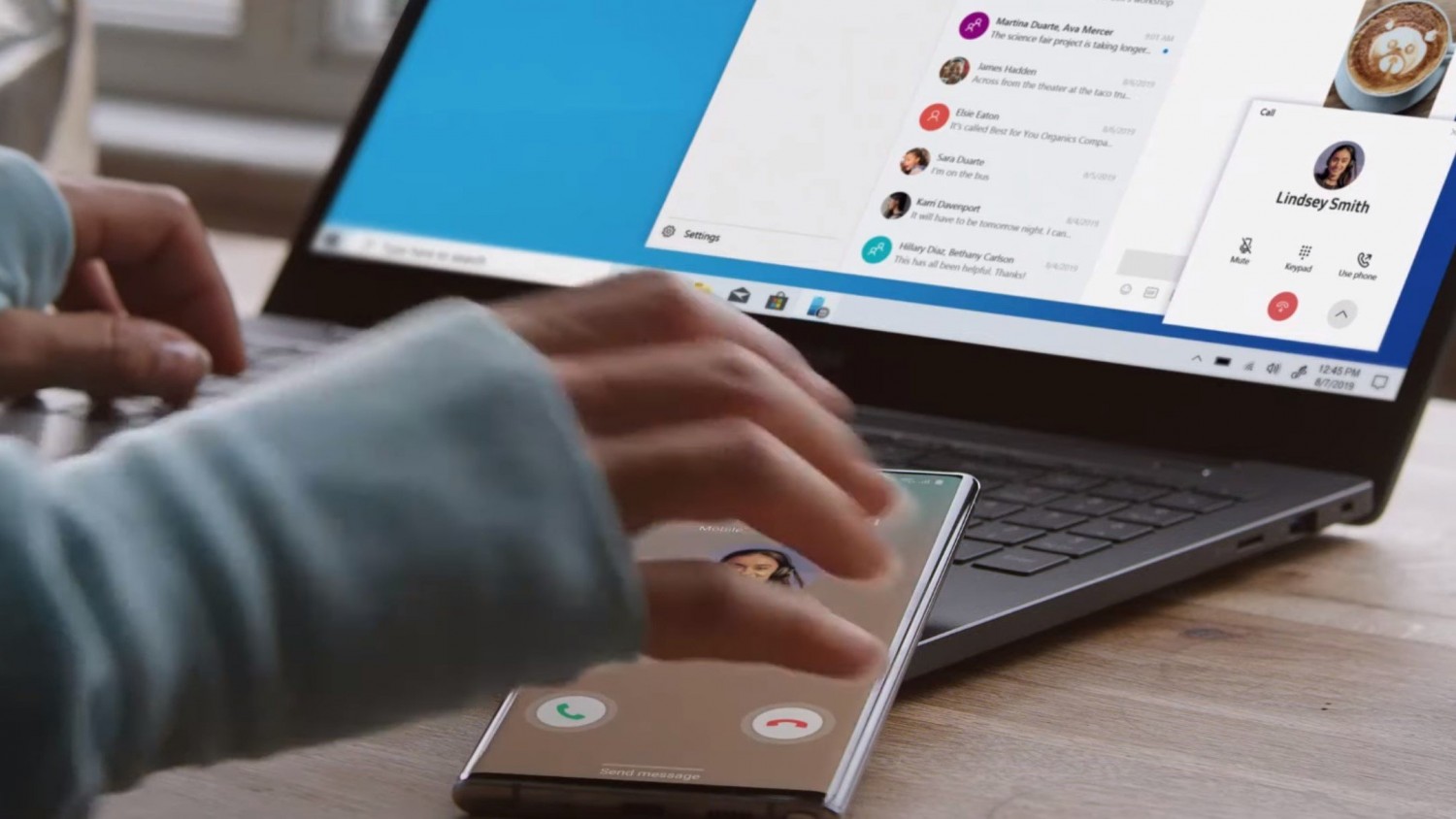 Windows 10 позволит копировать текст между телефонами Samsung и ПК
