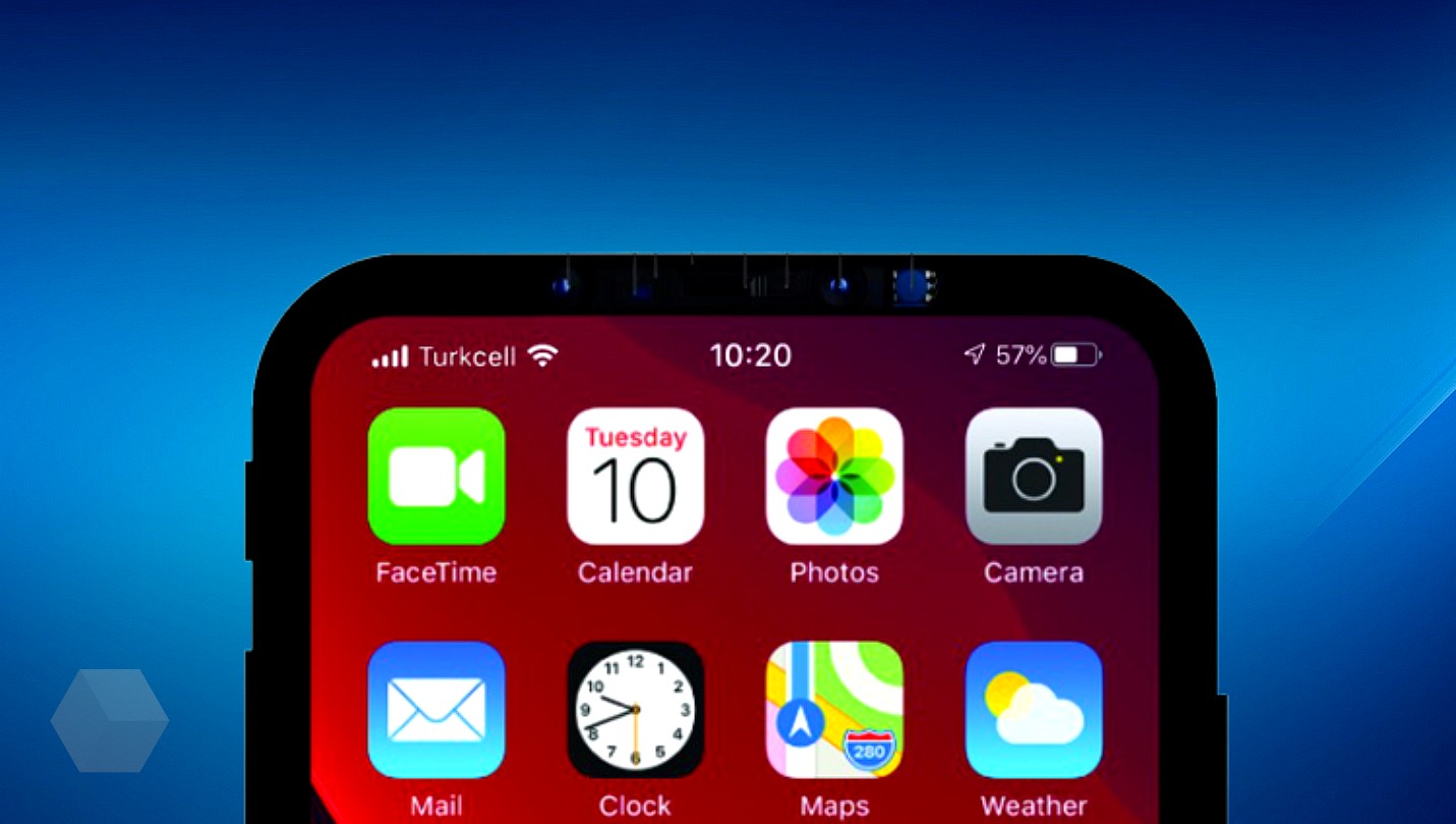 Рендер iPhone 12 Pro, основанный на иконке из кода iOS 14