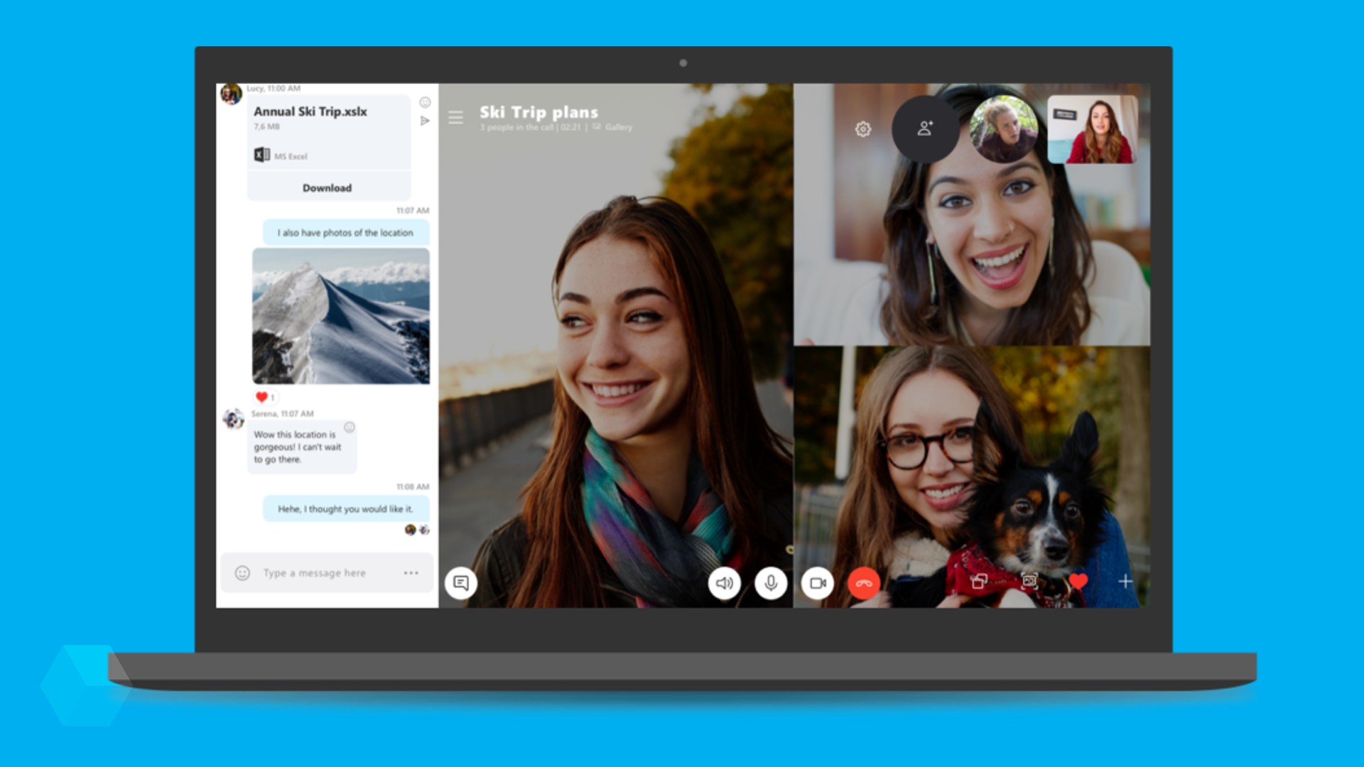 Skype получит защищённые чаты и запись звонков