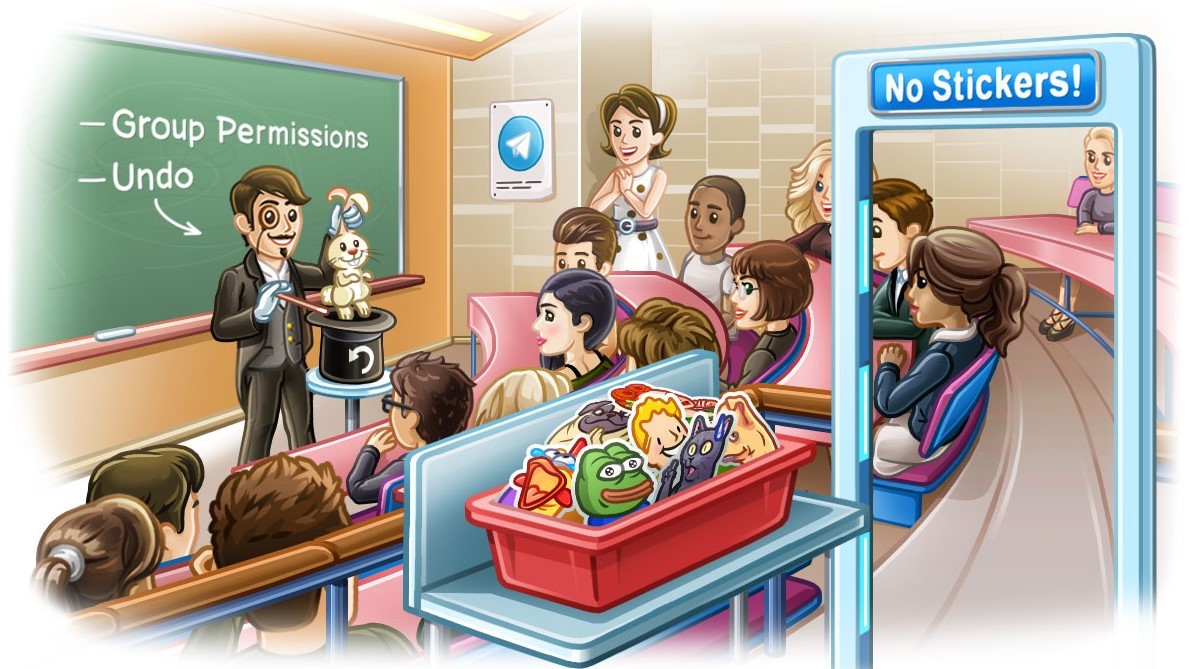 Telegram 5.2: глобальные разрешения, отмена действий и новые анимации