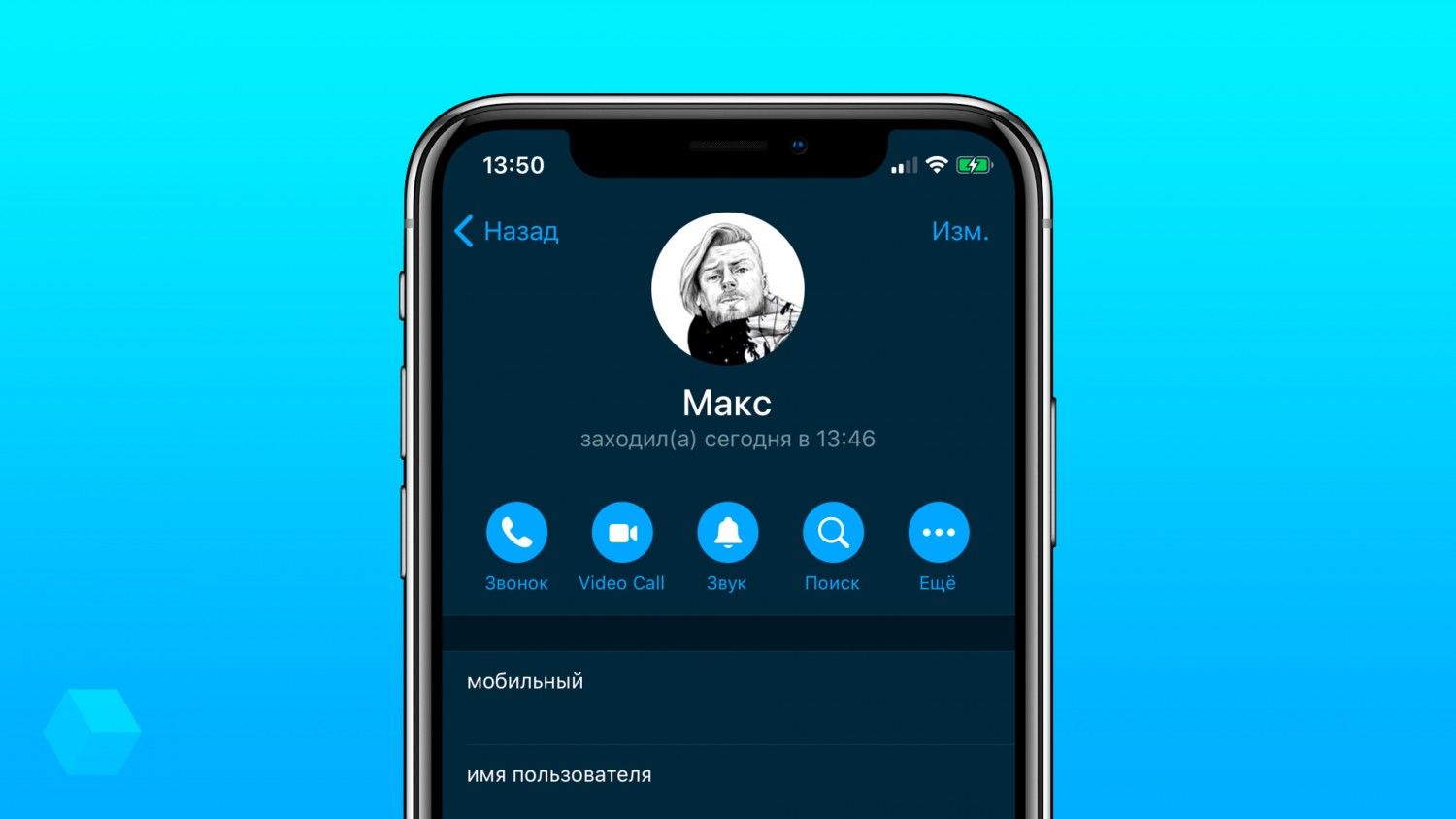 Как включить видеозвонки в Telegram 6.3 на iOS