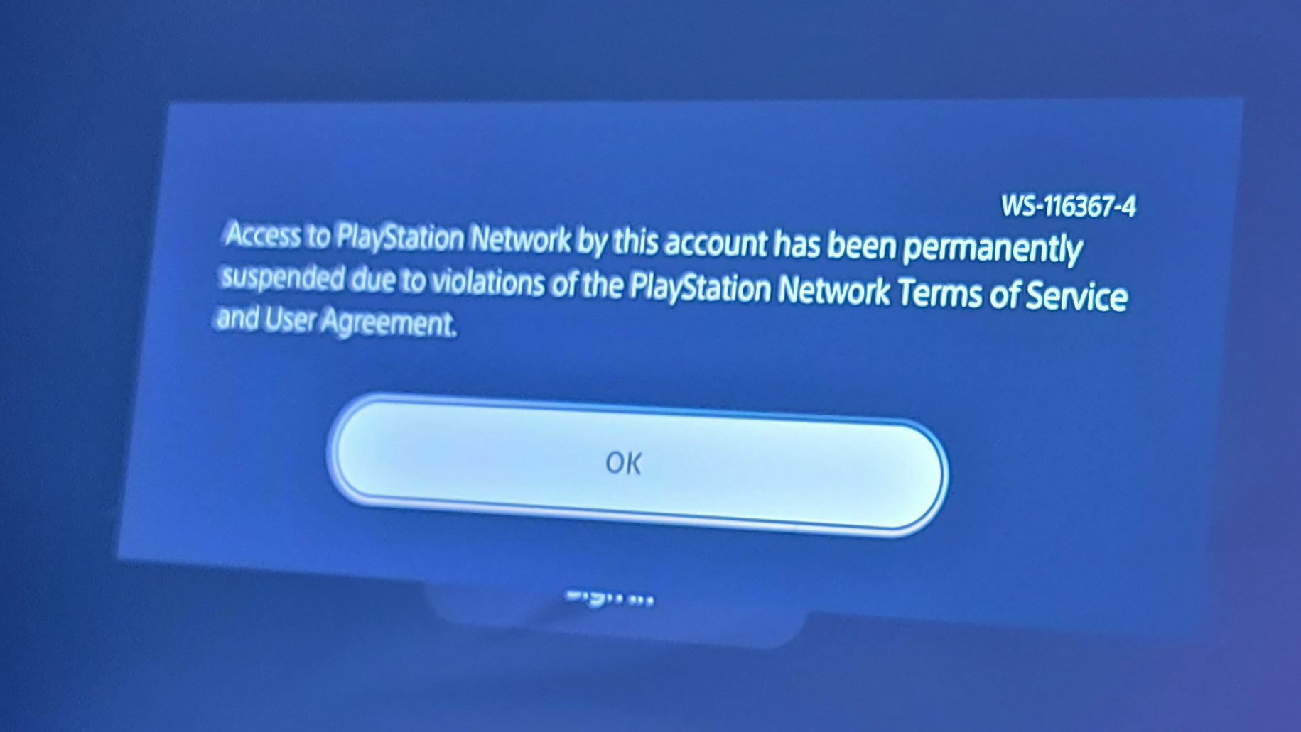 Заблокирована учетная запись playstation network