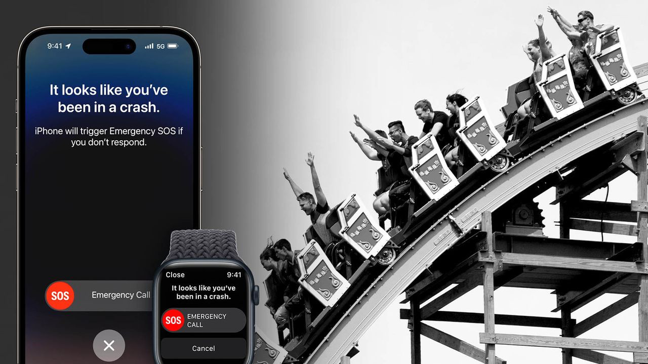 Функция определения ДТП в iPhone 14 срабатывает на американских горках -  Rozetked.me