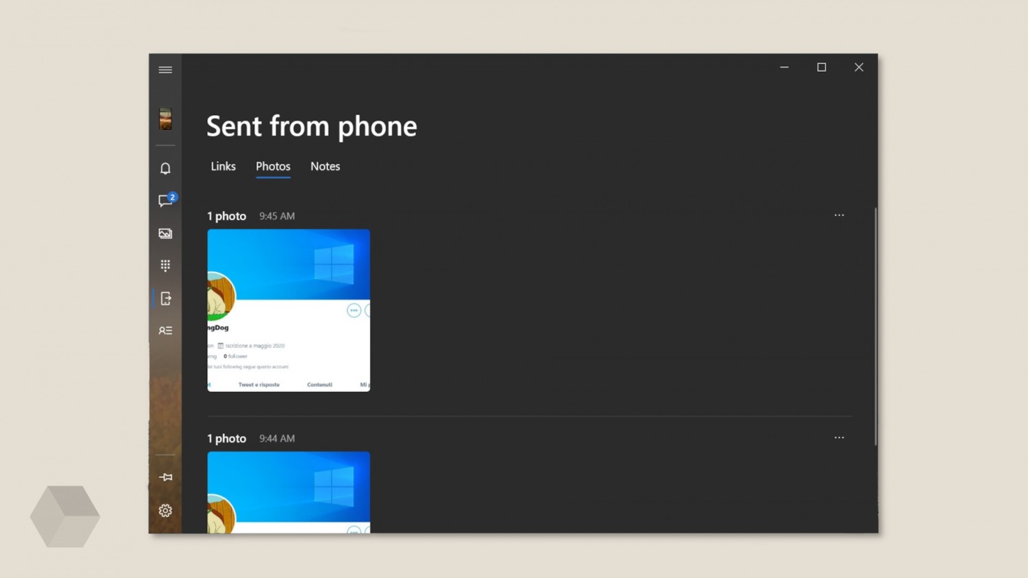 Microsoft тестирует отправку ссылок со смартфона в сервисе «Ваш телефон»