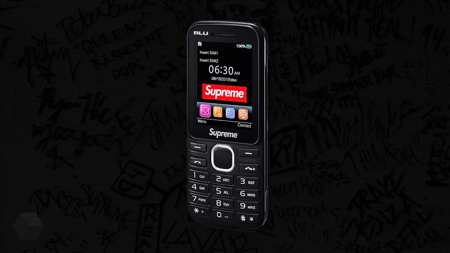 Бренд Supreme представил «модные» кнопочные смартфоны