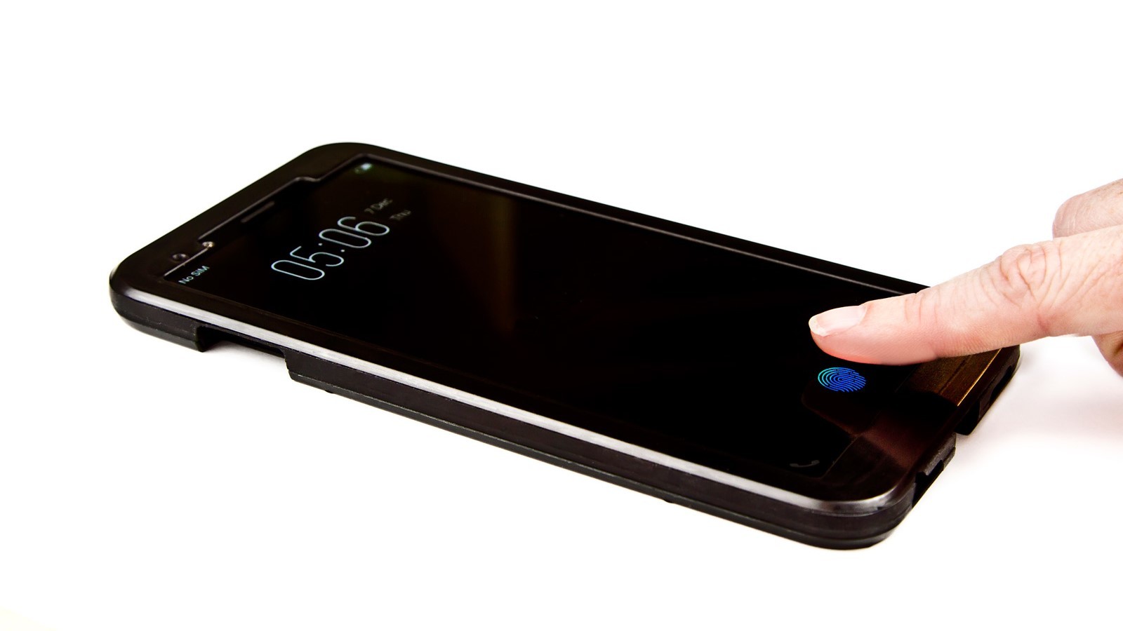 Представлен сканер отпечатков пальцев, который встроен под экран