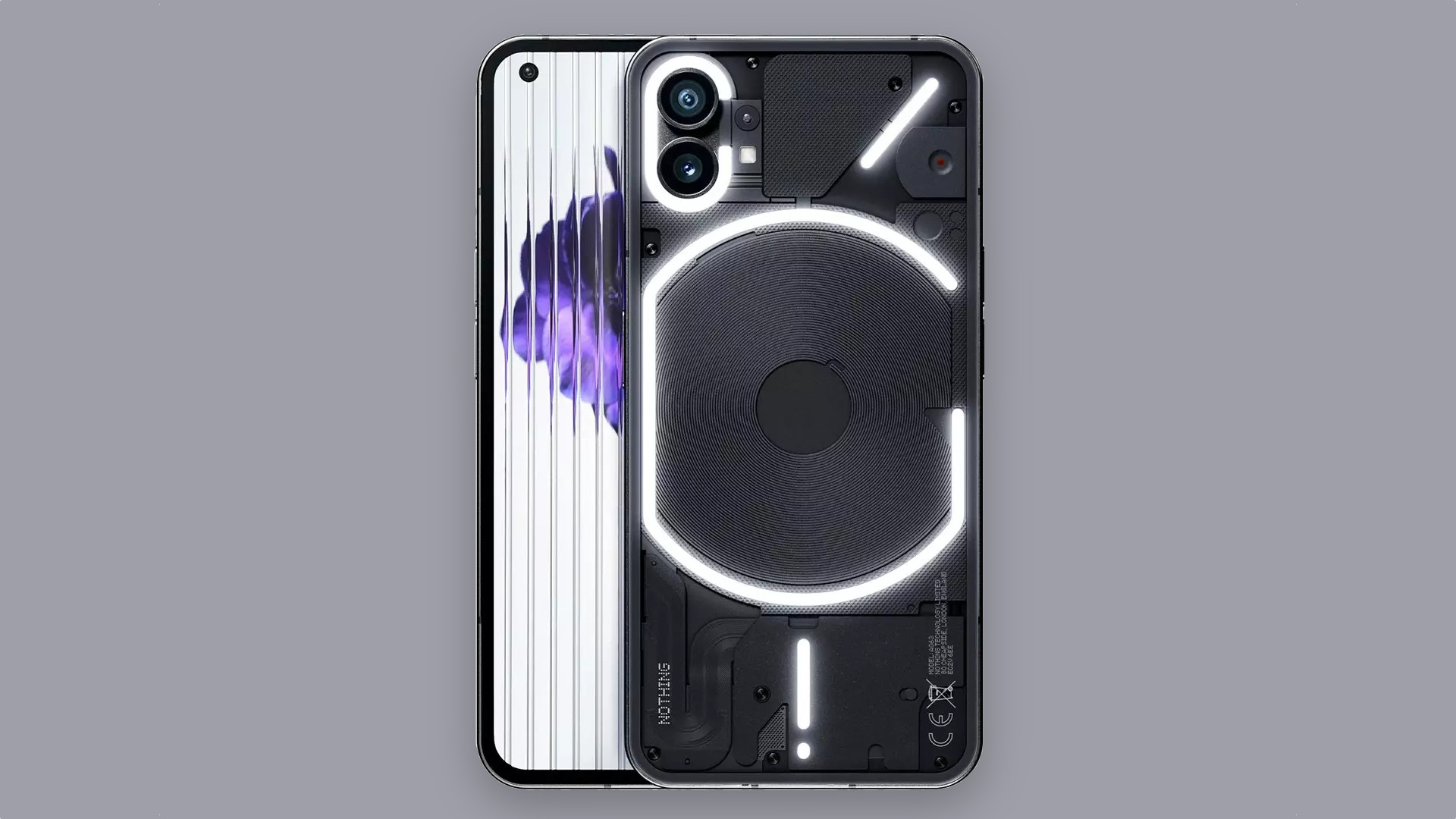 Появились рендеры Nothing Phone (1) в чёрной расцветке