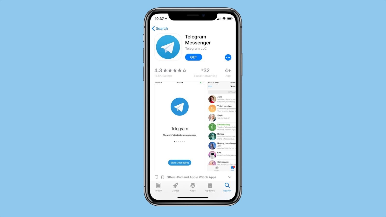 Apple блокирует обновления Telegram для iOS с апреля по всему миру