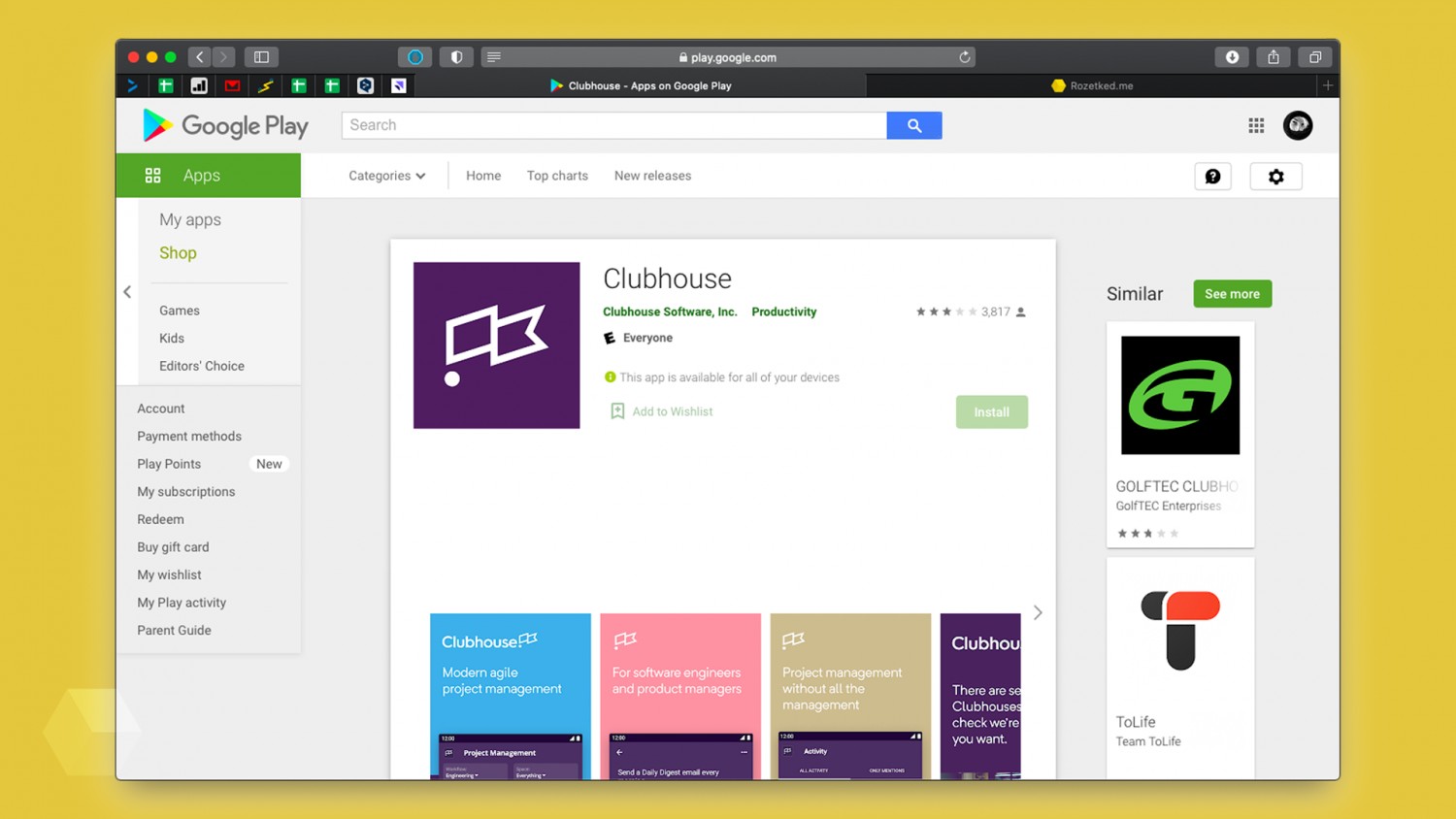 Пользователи массово путают соцсеть Clubhouse с таск-менеджером в Google Play