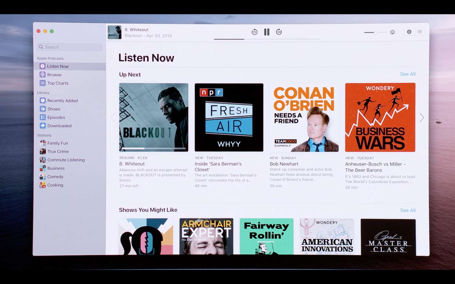 Apple music не работает на mac os catalina