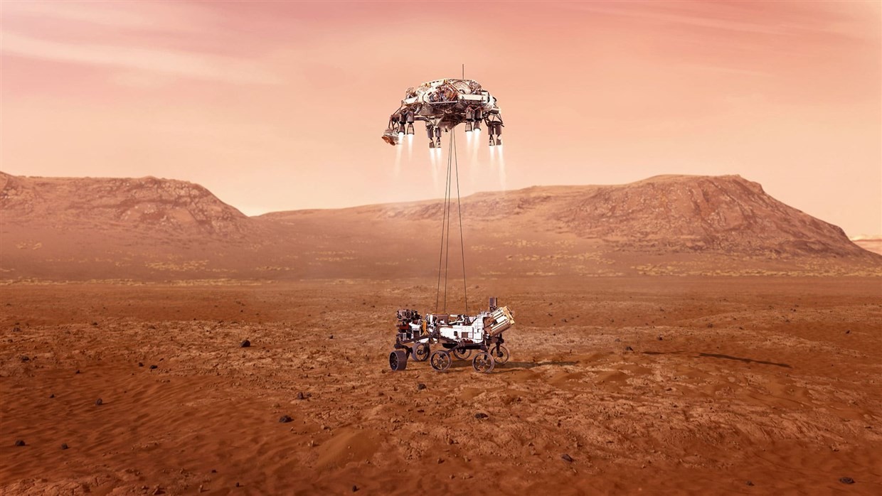 Марсоход NASA Perseverance успешно сел на Марсе
