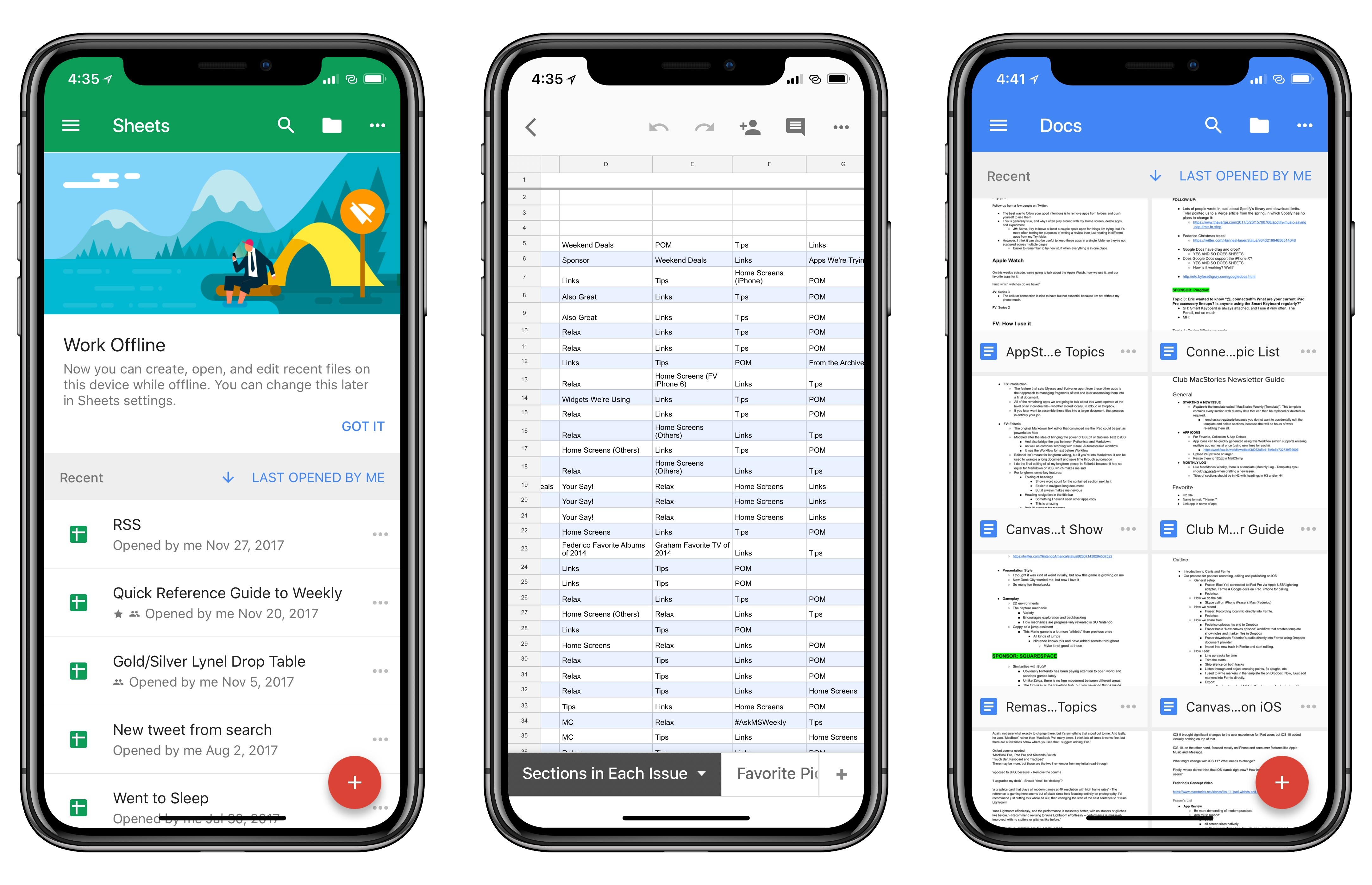 Google оптимизировала фирменные офисные приложения для iPhone X и iOS 11
