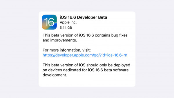 Apple выпустила первые бета-версии iOS 16.6, iPadOS 16.6 и macOS 13.5