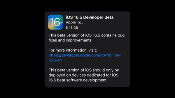 Apple выпустила первую бету iOS и iPadOS 16.5 для разработчиков. Что нового?