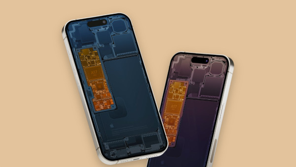 Обои со схемой начинки iPhone 15 Pro