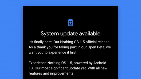 Nothing выпустила стабильную версию Android 13 для Phone (1)