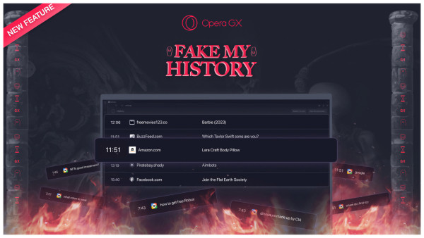 Opera GX заменит историю просмотров на фейковую в случае смерти пользователя