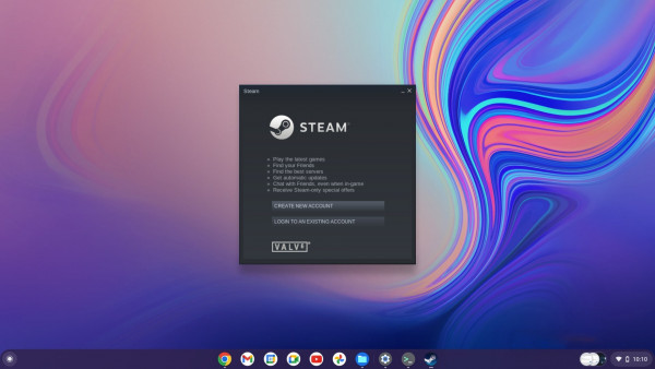 Альфа-версия Steam доступна для Chromebook