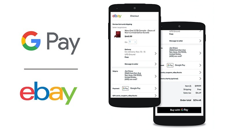 Ebay разрешит оплачивать покупки через Google Pay